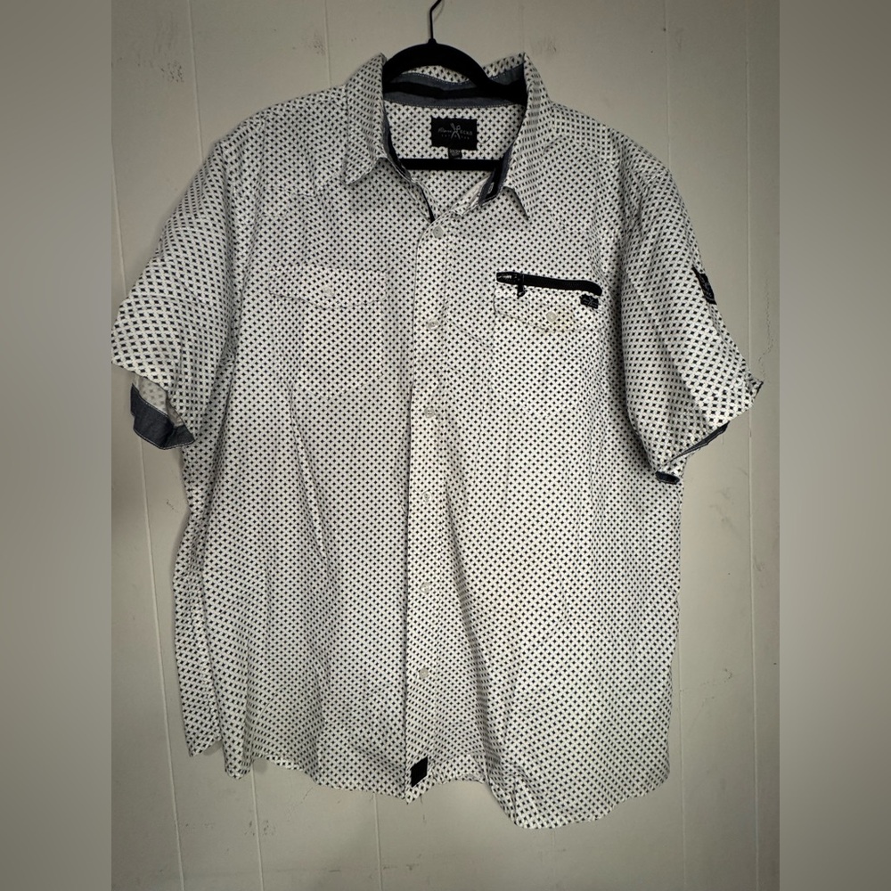 Marc Ecko Black and White Geometric Shirt - Picture 1 of 9